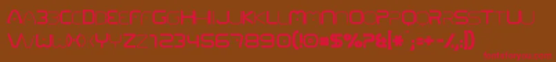 01 Digitall Font – Red Fonts on Brown Background