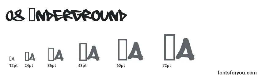 08 Underground Font Sizes