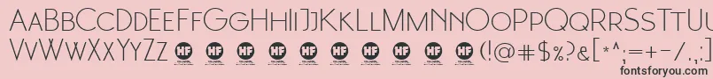 1 Moonglade light DEMO Font – Black Fonts on Pink Background