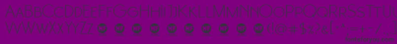 1 Moonglade light DEMO Font – Black Fonts on Purple Background