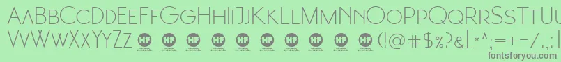 1 Moonglade light DEMO-Schriftart – Graue Schriften auf grünem Hintergrund
