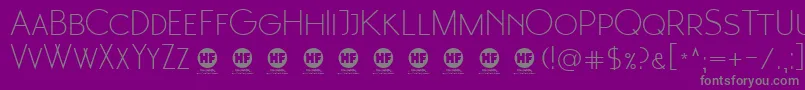 Weitere Informationen zur 1 Moonglade light DEMO-Schriftart 1 Moonglade light DEMO-Schriftart – Graue Schriften auf violettem Hintergrund