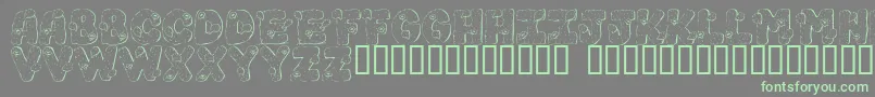 101 Cacti Font – Green Fonts on Gray Background