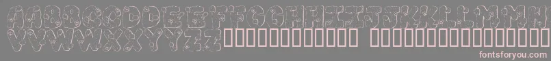 101 Cacti Font – Pink Fonts on Gray Background