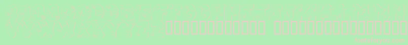 101 Cacti Font – Pink Fonts on Green Background