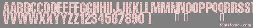 101 StaR StuDDeD Font – Pink Fonts on Gray Background