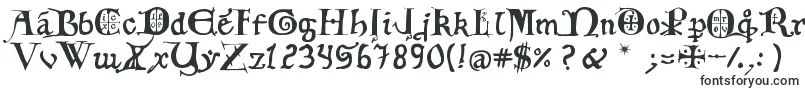 12th C  Fancy Caps Font – Fonts Starting with 1