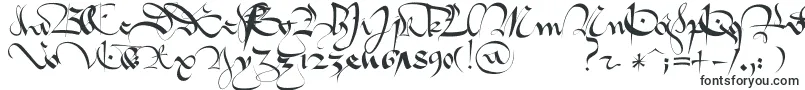 1413   Gothique Cursive Font – Fonts for Initials