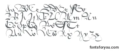 Шрифт 1413   Gothique Cursive