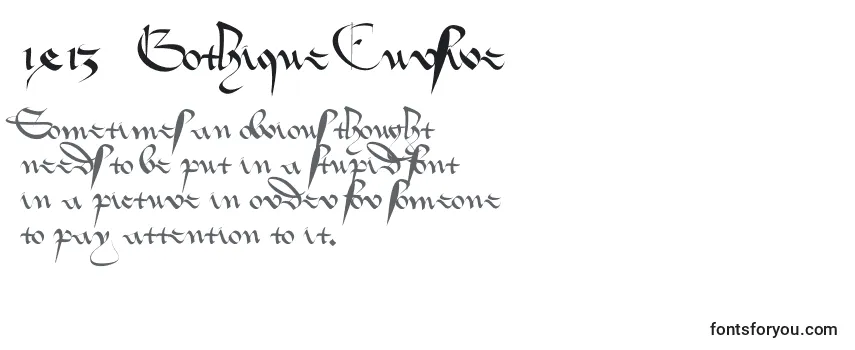 1413   Gothique Cursive Font