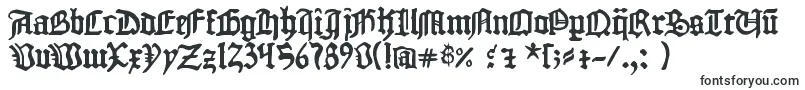 1454 Gutenberg Bibel-Schriftart – Gotische Schriften