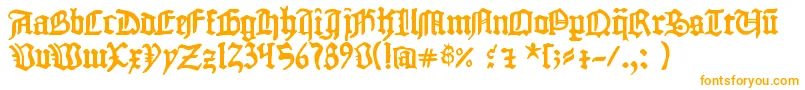 フォント1454 Gutenberg Bibel – オレンジのフォント