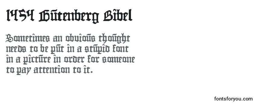 Czcionka 1454 Gutenberg Bibel