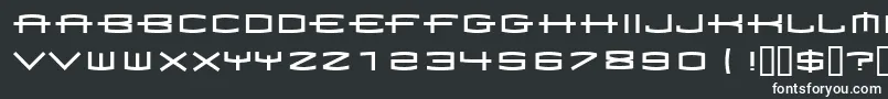 フォント1979rg   – 黒い背景に白い文字