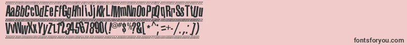 1980 portable Font – Black Fonts on Pink Background