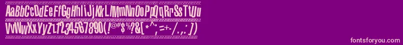 1980 portable Font – Pink Fonts on Purple Background