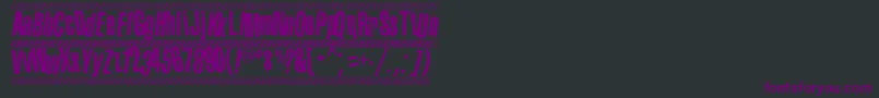 1980 portable Font – Purple Fonts on Black Background