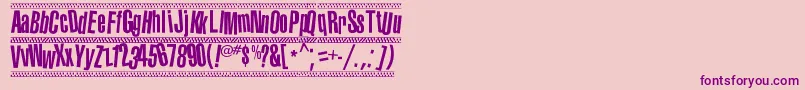 1980 portable Font – Purple Fonts on Pink Background