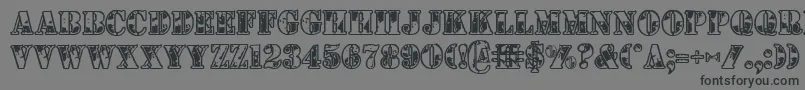 1stcav Font – Black Fonts on Gray Background