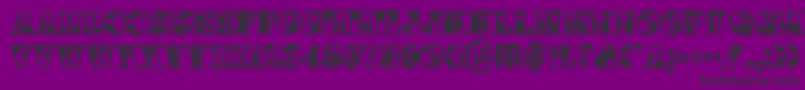 1stcav Font – Black Fonts on Purple Background