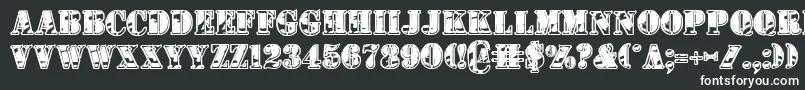 Шрифт 1stcav2 – белые шрифты