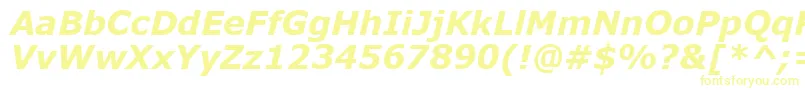 VerdanaKoi8BoldItalic Font – Yellow Fonts