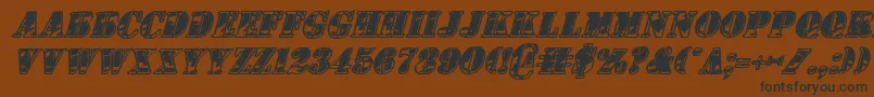 1stcav2i Font – Black Fonts on Brown Background