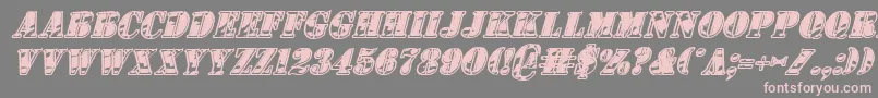 1stcav2i Font – Pink Fonts on Gray Background