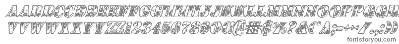 フォント1stcavi – 白い背景に灰色の文字