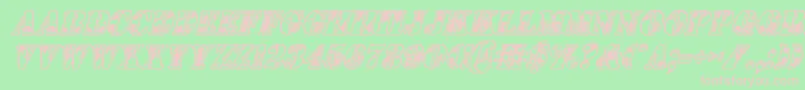 Шрифт 1stcavi – розовые шрифты на зелёном фоне