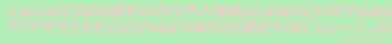 1stcavi Font – Pink Fonts on Green Background