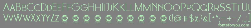 2  Moonglade Regular DEMO Font – Green Fonts on Gray Background