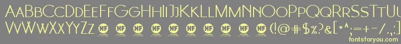 2  Moonglade Regular DEMO Font – Yellow Fonts on Gray Background