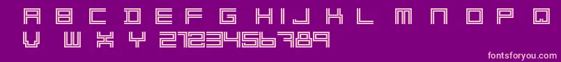 Шрифт 2 Lines Free – розовые шрифты на фиолетовом фоне
