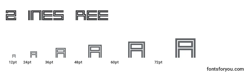 2 Lines Free Font Sizes