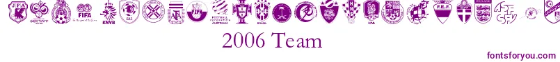 2006 Team Font – Purple Fonts