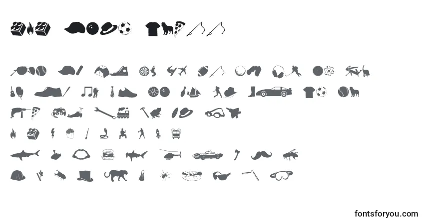 Schriftart 212 Boys Stuff – Alphabet, Zahlen, spezielle Symbole