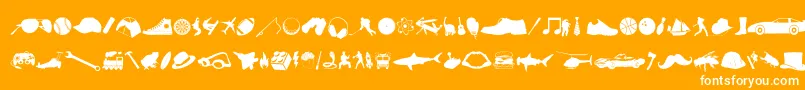 フォント212 Boys Stuff – オレンジの背景に白い文字