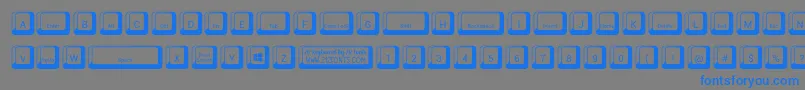 fuente 212 Keyboard – Fuentes Azules Sobre Fondo Gris