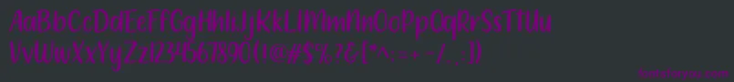 Шрифт 212 Moon Child Sans – фиолетовые шрифты на чёрном фоне