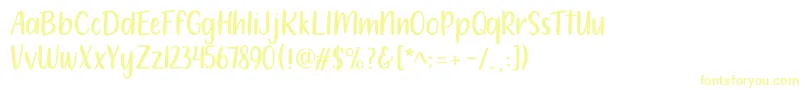 212 Moon Child Sans Font – Yellow Fonts