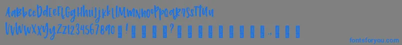 212 Phoenix Sans DEMO Font – Blue Fonts on Gray Background
