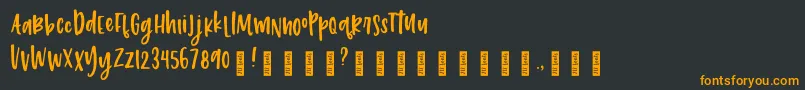 Шрифт 212 Phoenix Sans DEMO – оранжевые шрифты на чёрном фоне