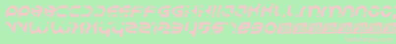 Respire Font – Pink Fonts on Green Background