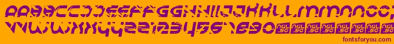 Respire Font – Purple Fonts on Orange Background