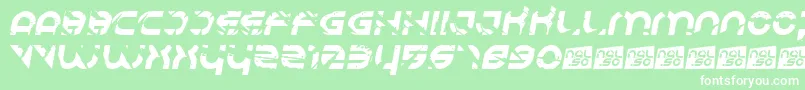 Respire Font – White Fonts on Green Background