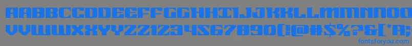 21gunsalute Font – Blue Fonts on Gray Background