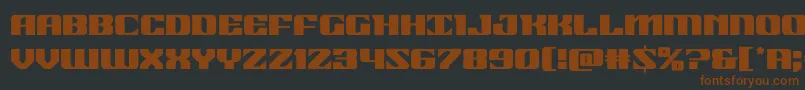 21gunsalute Font – Brown Fonts on Black Background