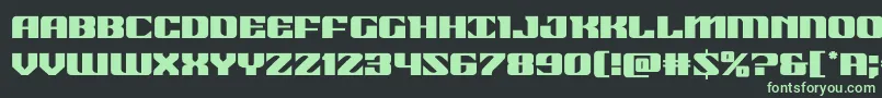 21gunsalute Font – Green Fonts on Black Background