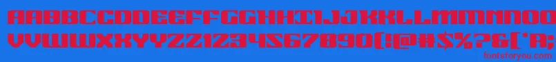 21gunsalute Font – Red Fonts on Blue Background